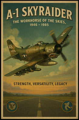 A-1 Skyraider The Workhorse of the Skies Poster