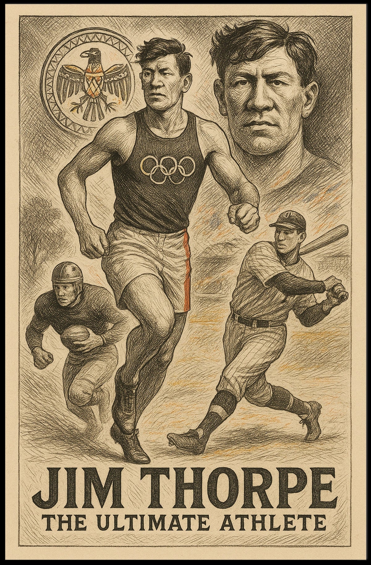 Jim Thorpe Legendary Athlete Jim Thorpe Poster