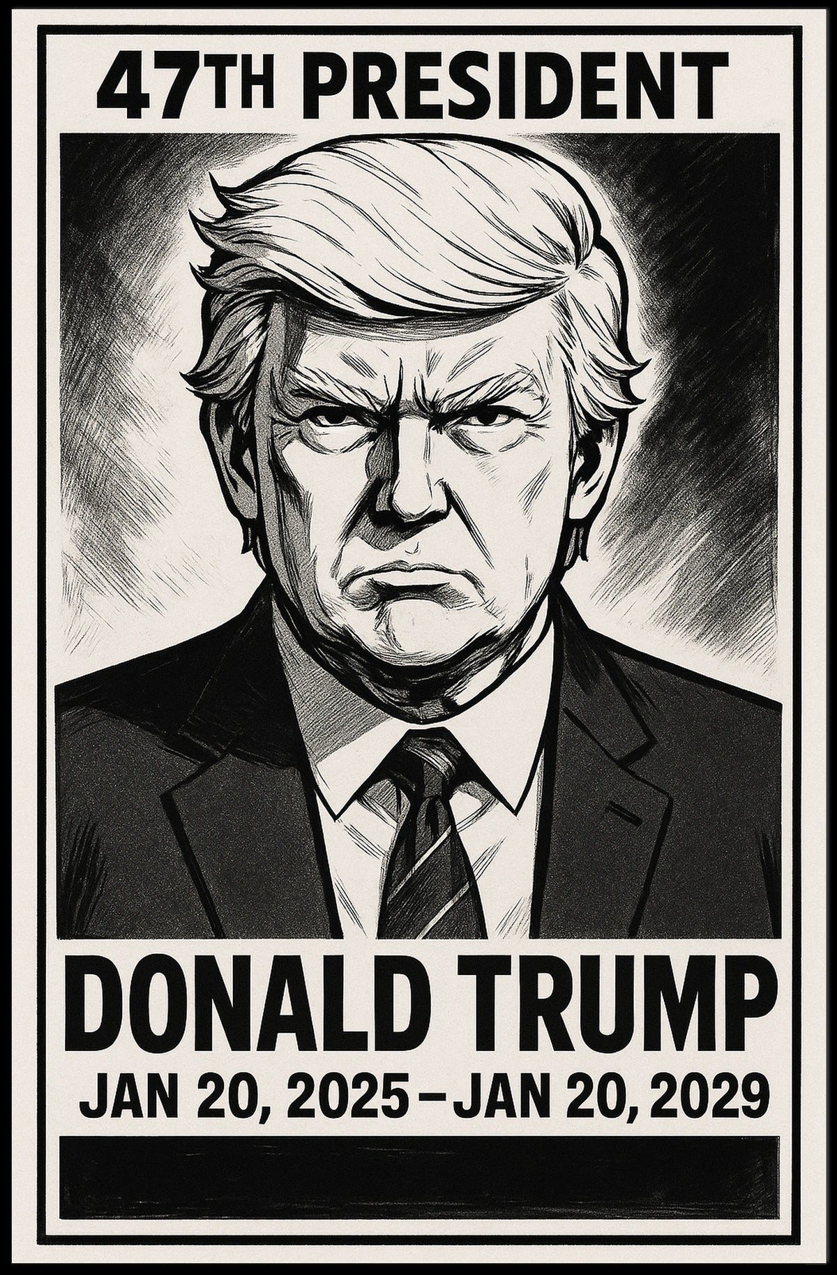 Donald Trump 47th President Poster