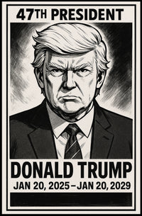 Donald Trump 47th President Poster