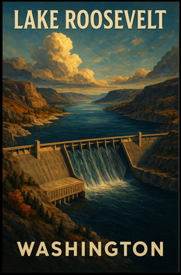 Lake Roosevelt Washington Poster