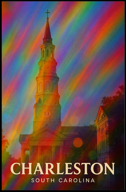 Charleston Travel Digital Painting Wanderlust Poster