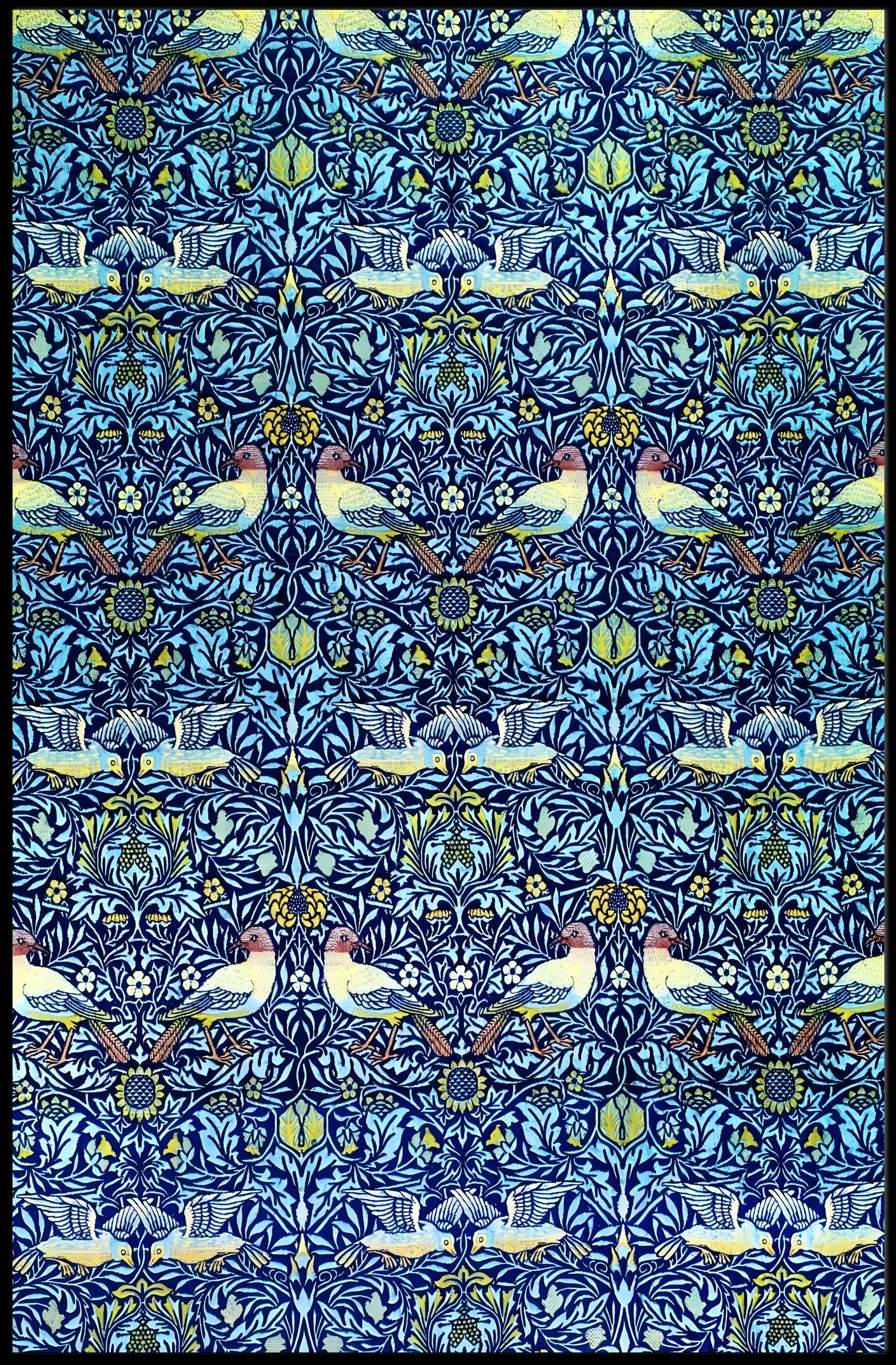 Ornate Avian Pattern Poster