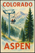 Colorado Aspen Ski Adventure Poster