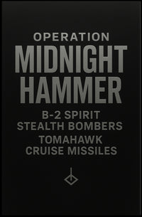 Operation Midnight Hammer: Modern Military Recruitment Poster PosterGoat