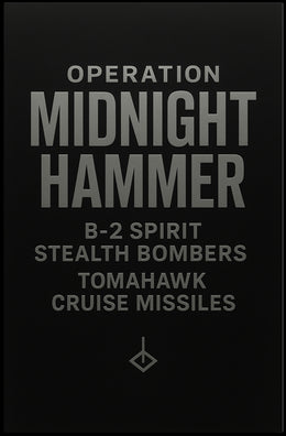 Operation Midnight Hammer: Modern Military Recruitment Poster PosterGoat