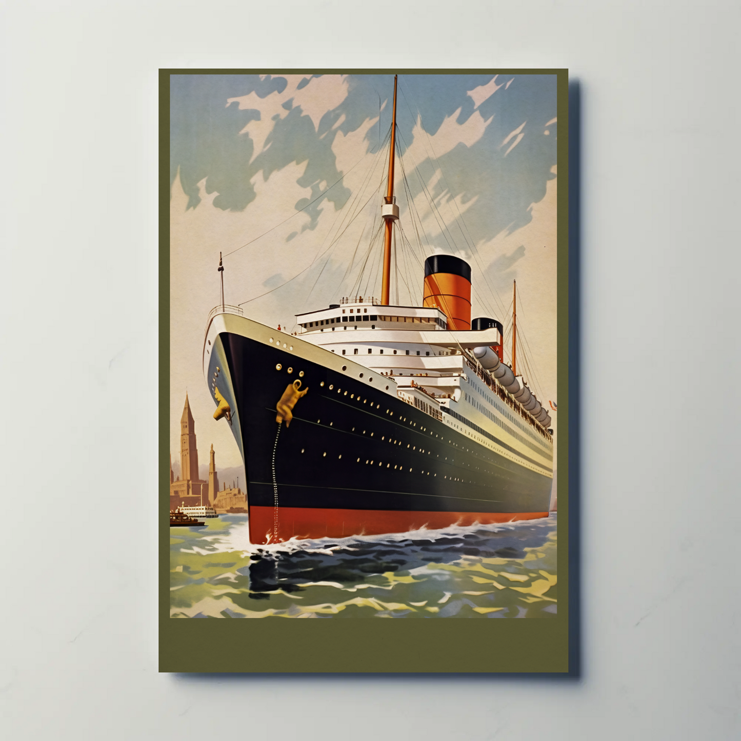 Ocean Liner Venice Skyline Maritime Poster Travel Poster