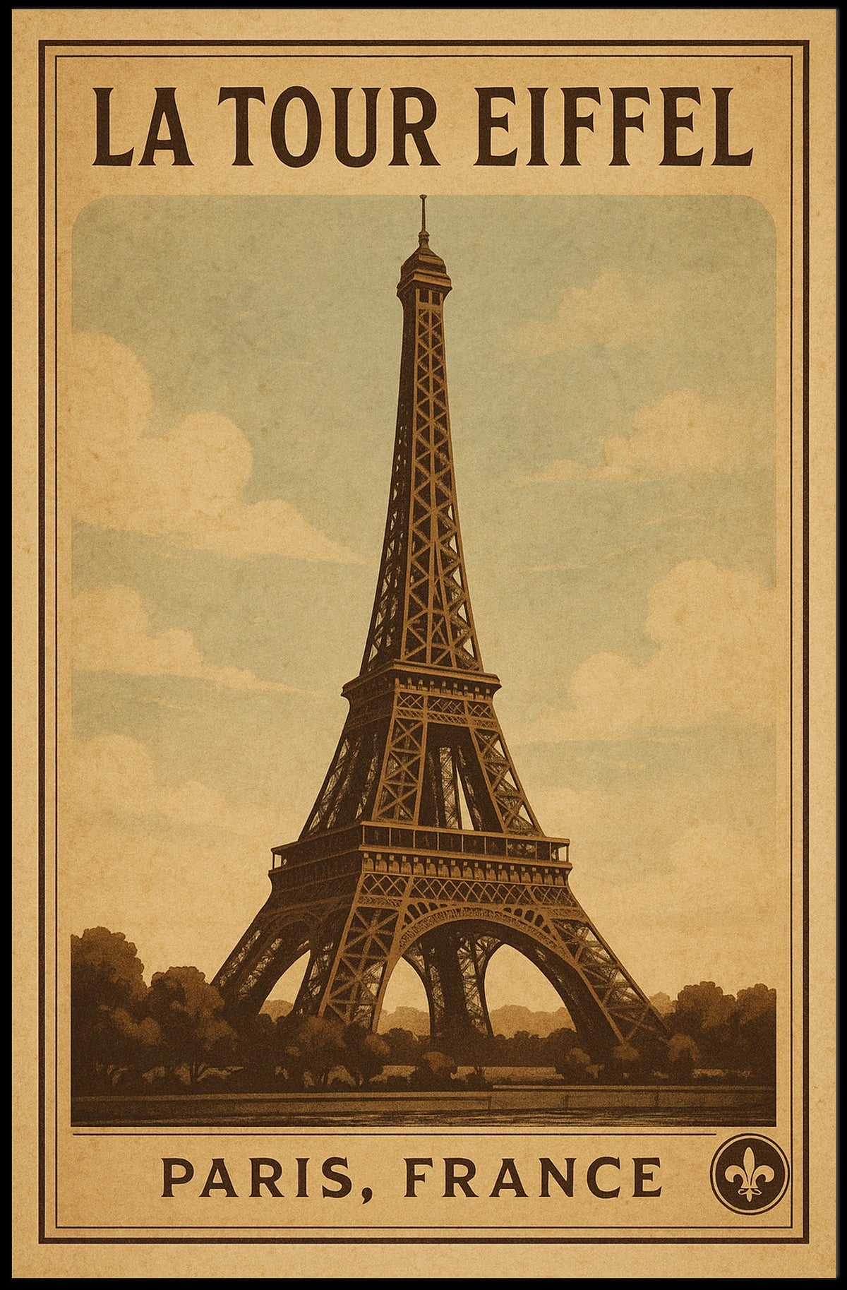 La Tour Eiffel Paris, France Poster