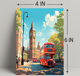 London Cityscape With Big Ben Poster