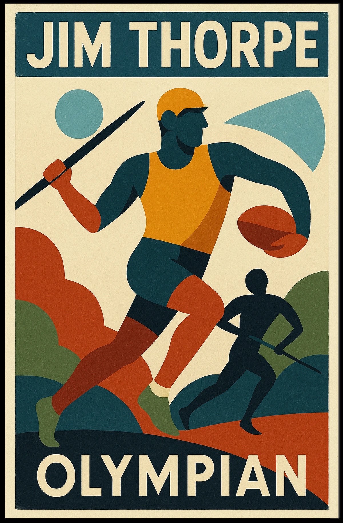 Jim Thorpe Olympian Poster