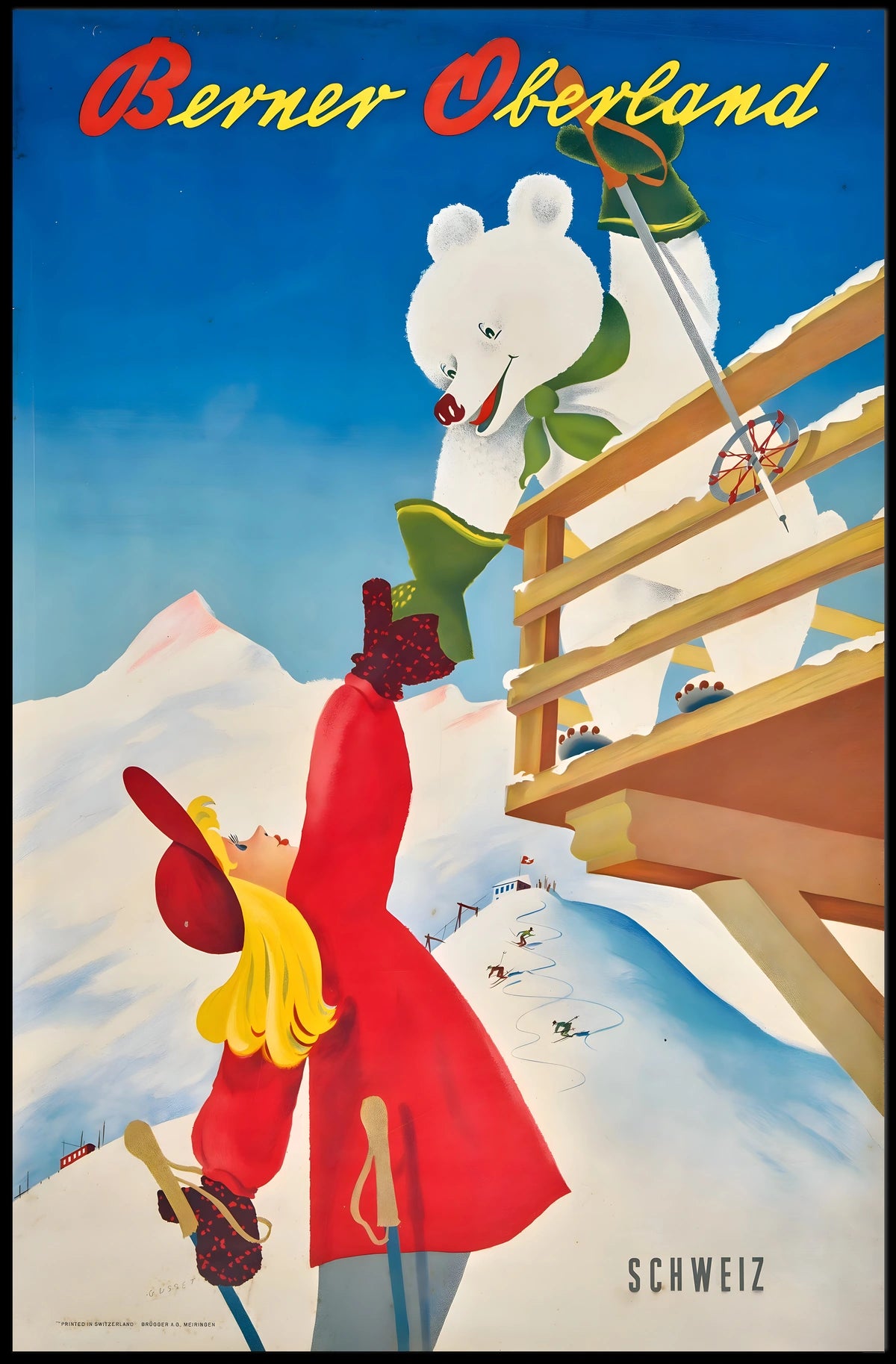 Berner Oberland Winter Adventure Poster