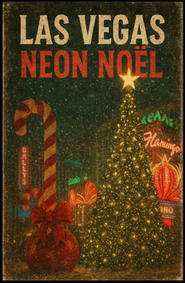 Las Vegas Neon Noël Poster
