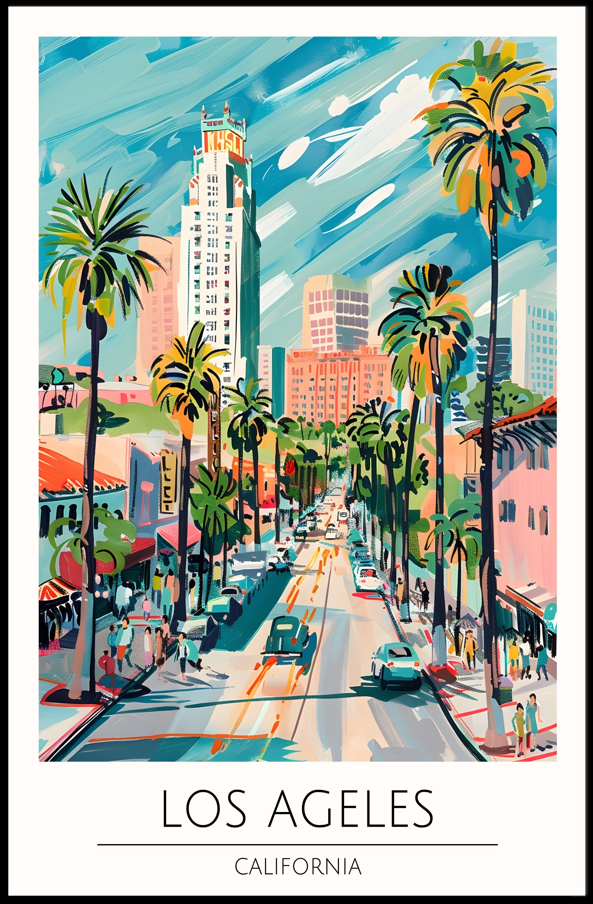 Los Angeles Vibes Poster PosterGoat