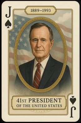 Portrait Of The 41St President Of The United States Poster