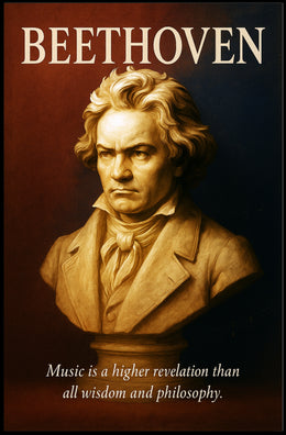 Beethoven Musical Genius Poster PosterGoat