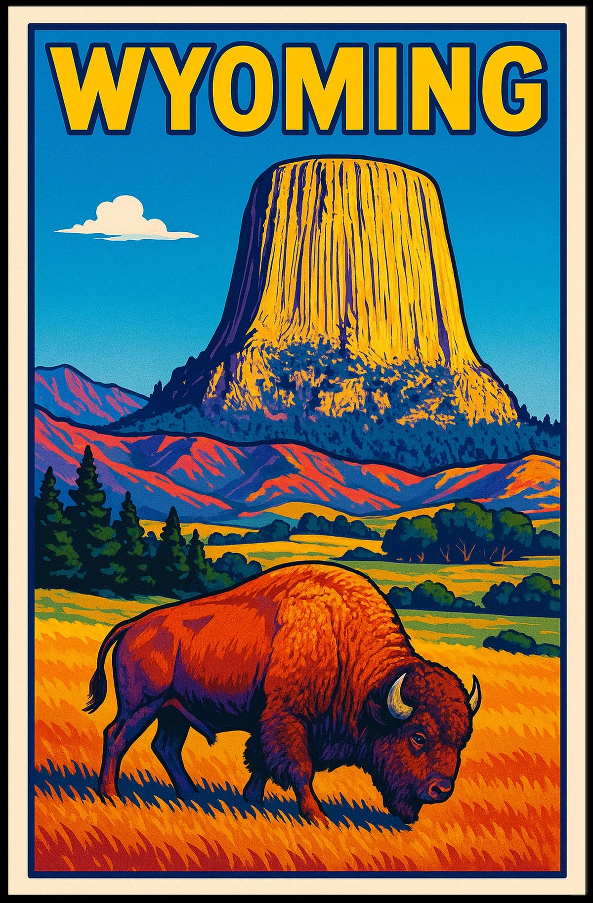Wyoming Wilderness Poster
