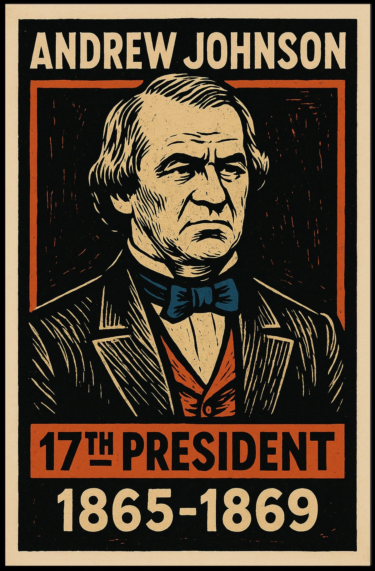 Andrew Johnson 17th President Poster