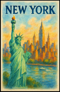 New York Cityscape Poster