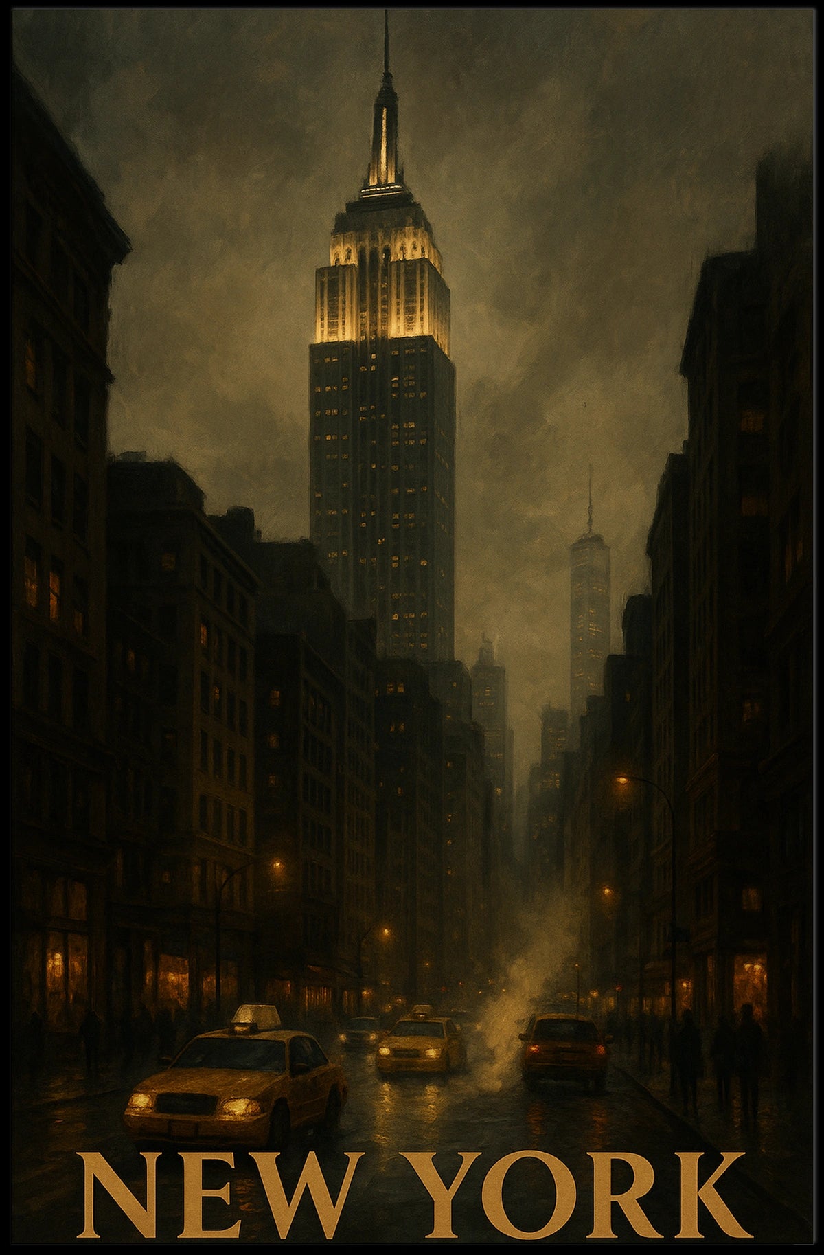 New York Cityscape Poster