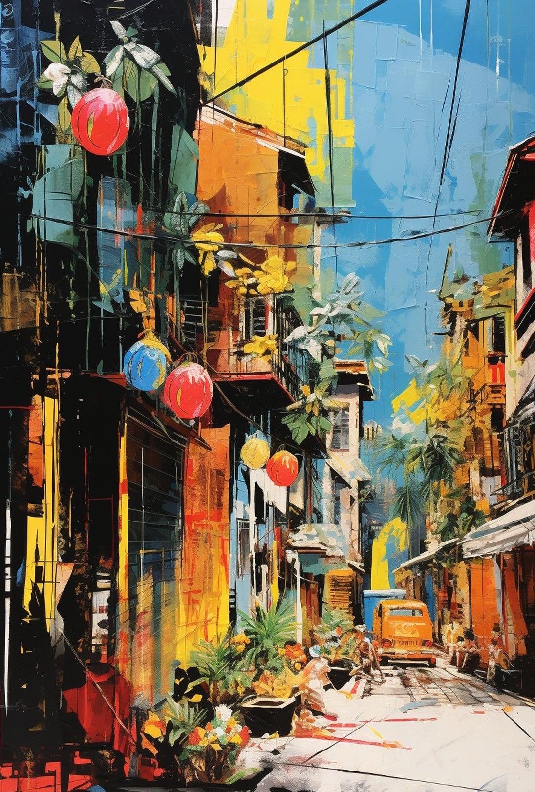 Vibrant Urban Community Celebration Cultural Heritage Poster