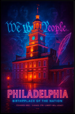 Philadelphia Birthplace of the Nation Poster