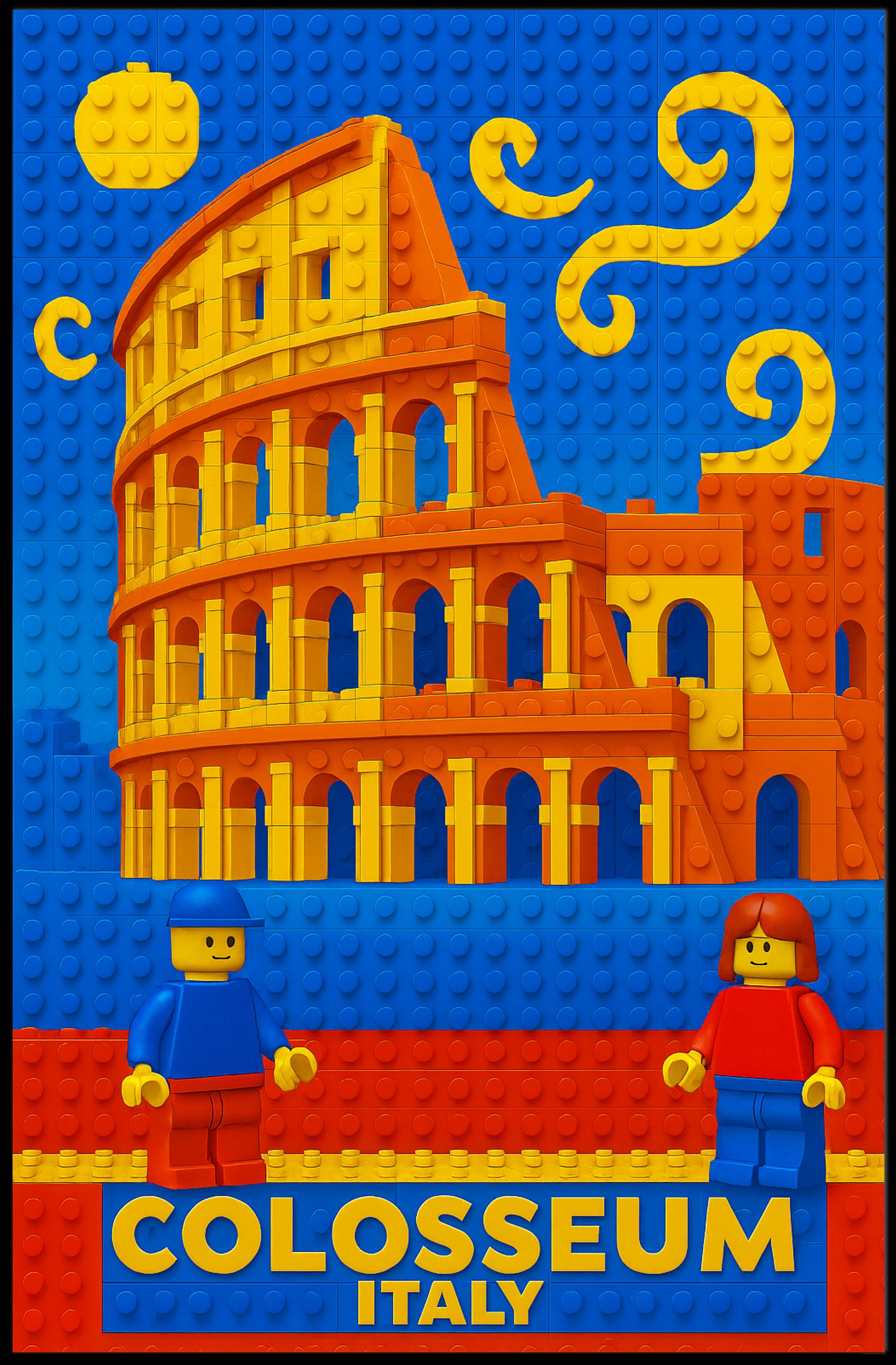 Colosseum LEGO Art Print Wall Decor PosterGoat