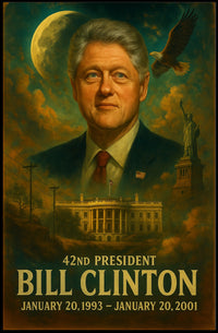 Bill Clinton 42nd President Poster