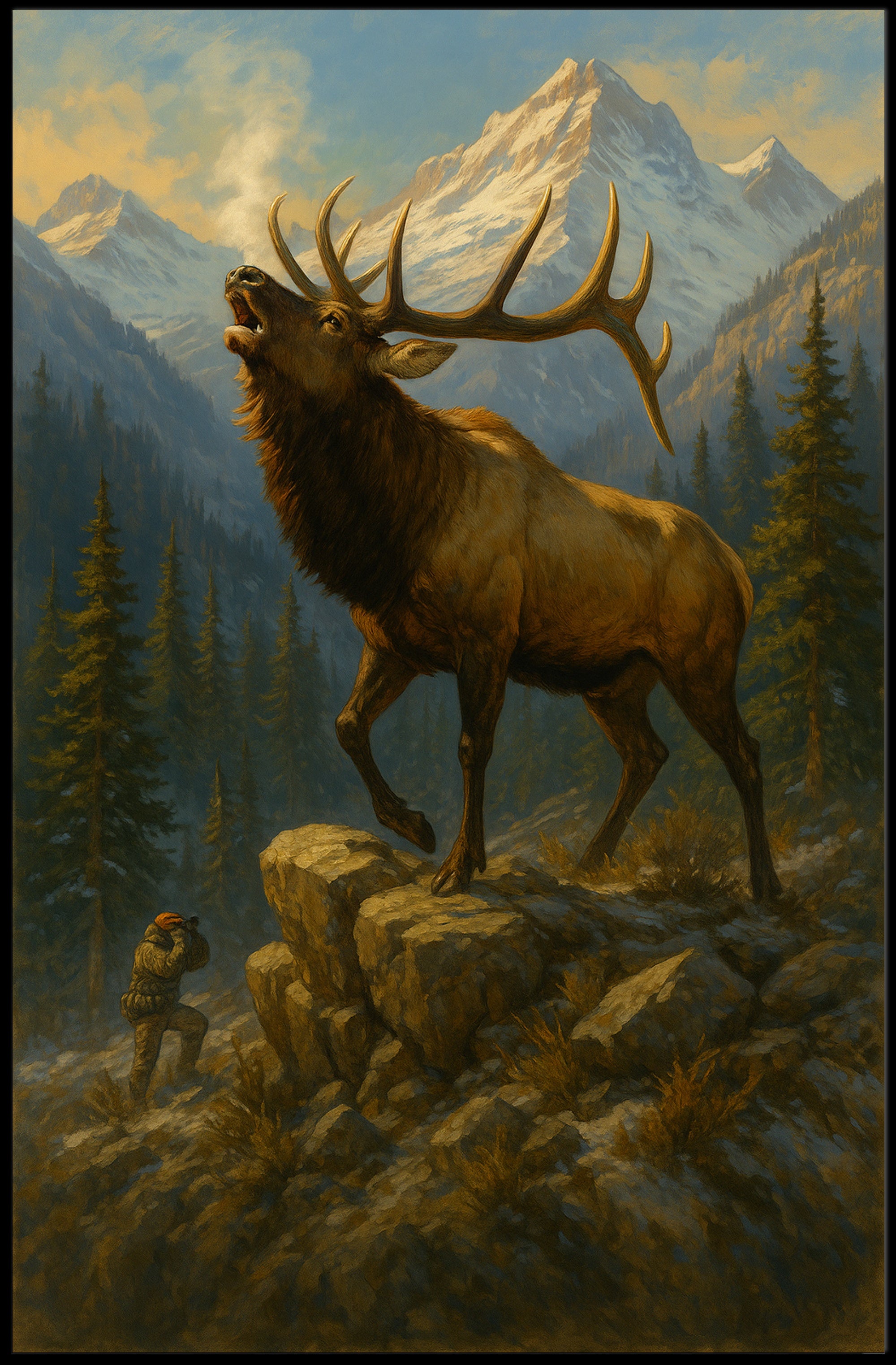 Majestic Wilderness Encounter Poster PosterGoat