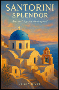 Santorini Splendor Poster