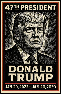 Donald Trump 47th President Poster
