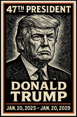 Donald Trump 47th President Poster