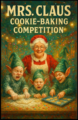 Mrs. Claus Cookie-Baking Competition Poster