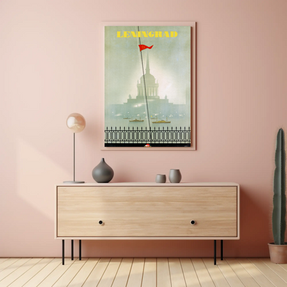 Leningrad Soviet Travel Poster