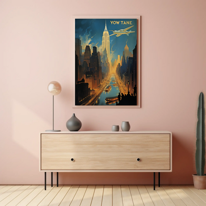 New York Vintage Travel Poster