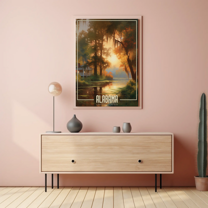 Alabama Vintage Poster