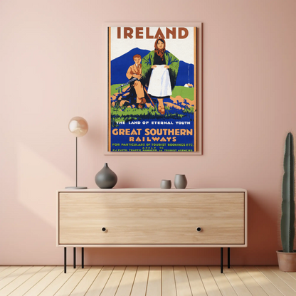 Vintage Poster - Ireland Land of Eternal Youth