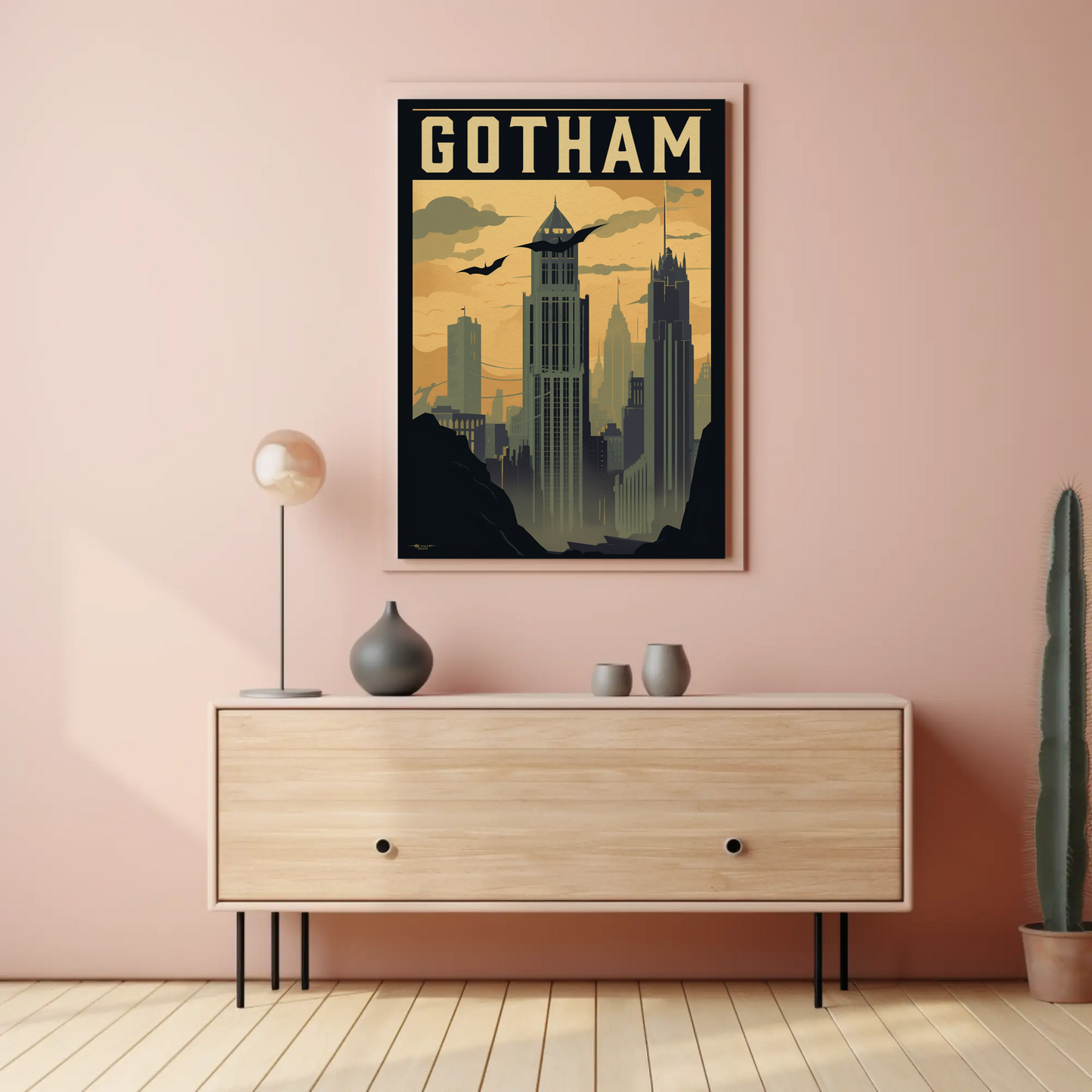 Gotham Vintage Travel Poster