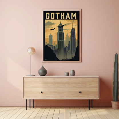 Gotham Vintage Travel Poster