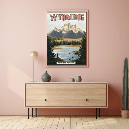 Wyoming Vintage Poster