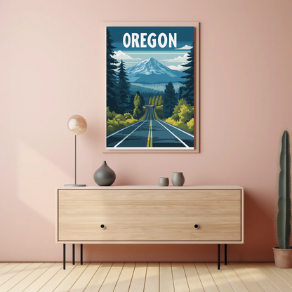 Oregon Vintage Poster