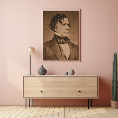Franklin Pierce 14th President Sepia Photo