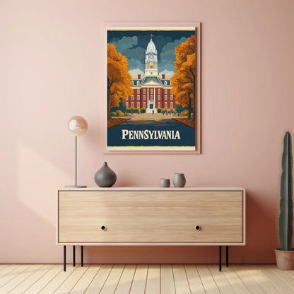Pennsylvania Vintage Poster