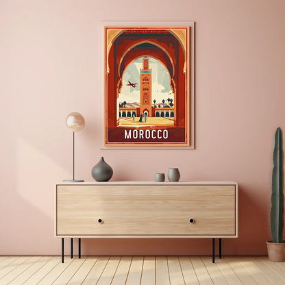 Morocco Vintage Travel Poster