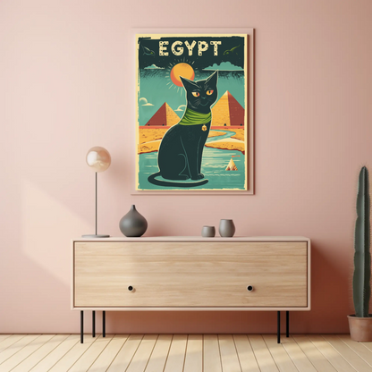 Egyptian Cat Mystique Poster