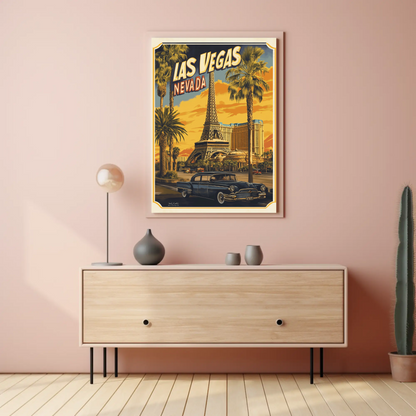 Las Vegas Retro Poster Vintage Style Poster