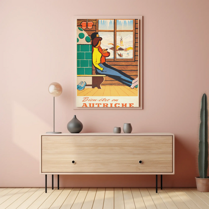 Bien-être en Autriche Vintage Poster