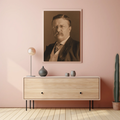 Theodore Roosevelt 26th President Sepia Photo