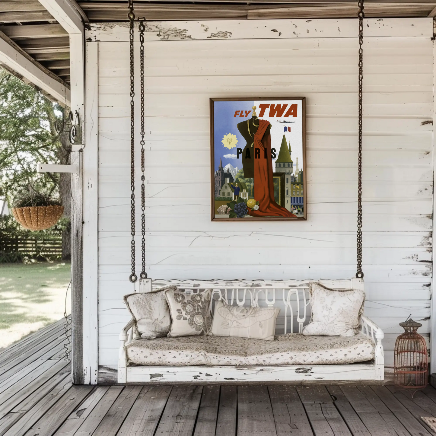 Fly TWA Paris Poster