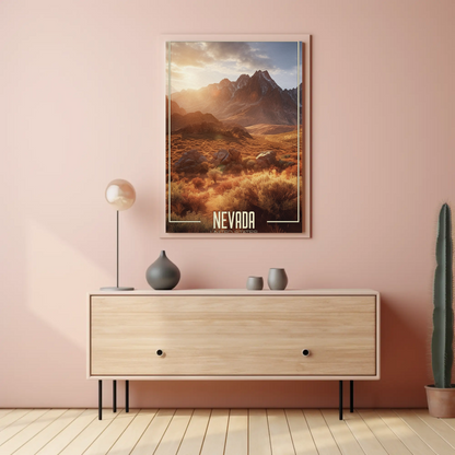 Nevada Vintage Poster