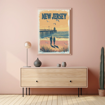 New Jersey Vintage Poster